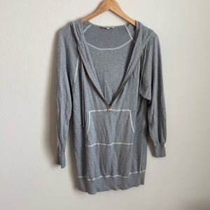 Haute Hippie oversized half zip hoodie